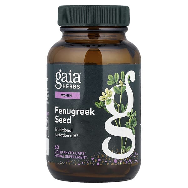 Gaia Herbs, Women, Fenugreek Seed, 60 Liquid Phyto-Caps® (390 mg per Capsule) — product photo 1