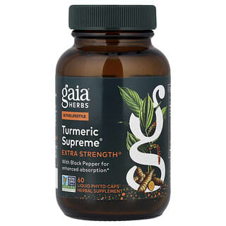 Gaia Herbs, Turmeric Supreme®, 60 Liquid Phyto-Caps