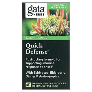 Gaia Herbs, Quick Defense, 40 Phyto-Caps Veganas