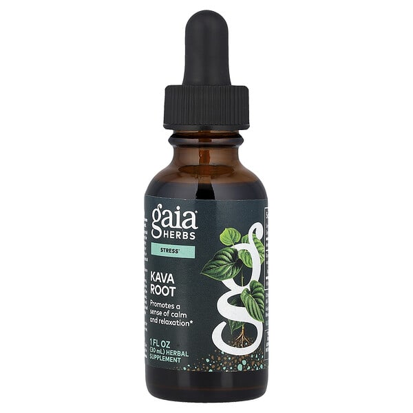 Gaia Herbs, Kava Root, 1 fl oz (30 ml) — product photo 1