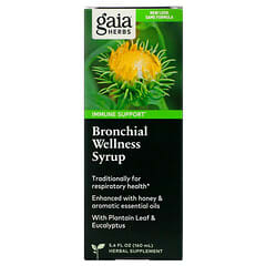 Gaia Herbs, Sirop bien-être bronchique, 160 ml