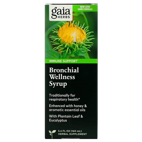 Gaia Herbs, Bronchial-Wellness-Sirup, 160 ml (5,4 fl. oz.)