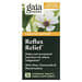 Gaia Herbs, Reflux Relief（リフラックスリリーフ）、チュアブルタブレット14粒