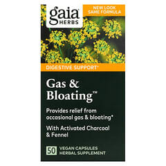 Gaia Herbs, Gas & Bloating, 50 Vegan Capsules