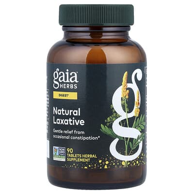 Gaia Herbs, Natural Laxative Recipe, 90 Tablets