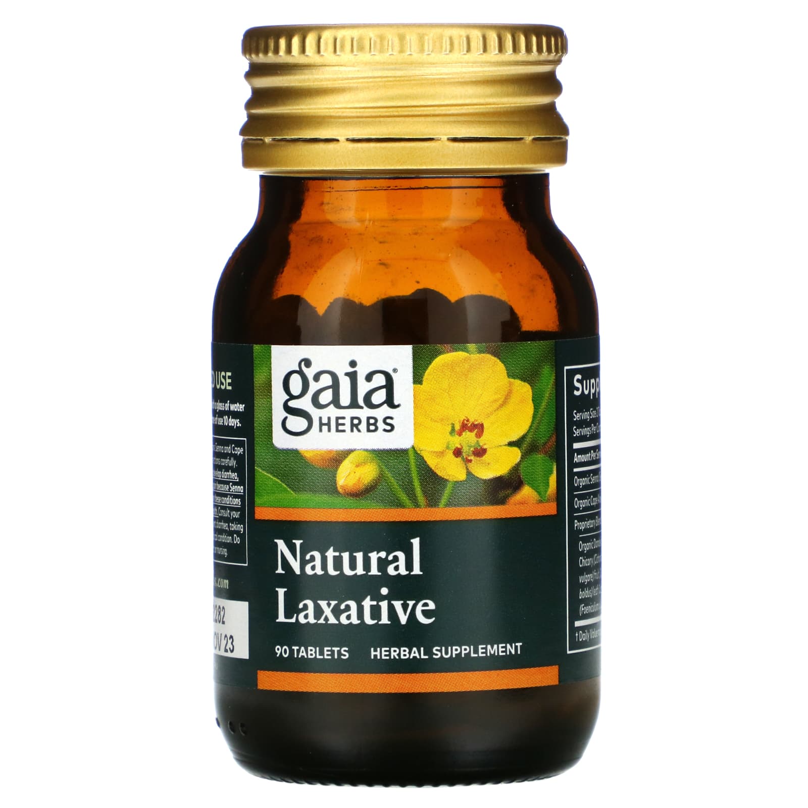 Gaia Herbs, Natural Laxative, 90 Tablets