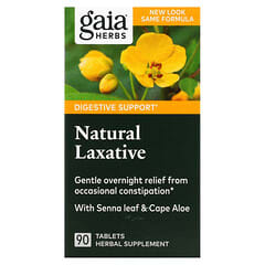 Gaia Herbs, Laxatif naturel, 90 comprimés