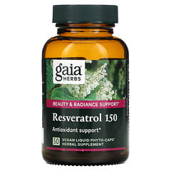Gaia Herbs, Resveratrol 150, 50 vegane flüssige Phyto-Kapseln