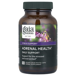 Gaia Herbs, Adrenal Health®, Daily Support, 120 Vegan Liquid Phyto-Caps®