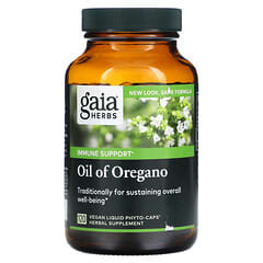 Gaia Herbs, Huile d'origan, 120 capsules phyto liquides vegan