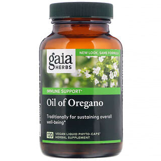 Gaia Herbs, Масло душицы, 120 веганских капсул Phyto-Cap