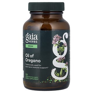 Gaia Herbs, Oil of Oregano, Öl aus Oregano, 120 Liquid Phyto-Caps®