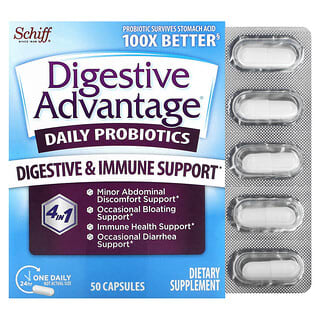 Schiff, Digestive Advantage, Daily Probiotics, 50 Capsules