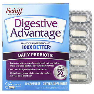 Schiff, Digestive Advantage，每日益生菌，50 粒胶囊