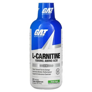GAT, l-카르니틴, 아미노산, 그린 애플 맛, 1,500mg, 473ml(16oz)