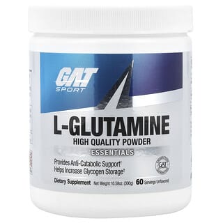 GAT, L-Glutamina, Sem Sabor, 10,58 oz (300 g)