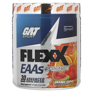 جات سبورت‏, Flexx أحماض أمينية أساسية + ترطيب، بنكهة الجوافة والبرتقال، 12.2 أونصة (345 جم)