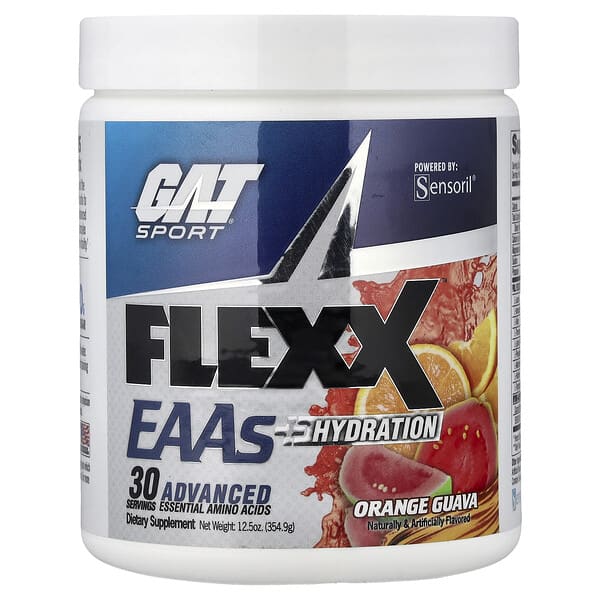 GAT Flexx EAAs + Hydration, Orange Guava, 12.5 oz (354.9 g)