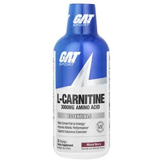 GAT, L-Carnitine, Amino Acid, L-Carnitin, Aminosäure, gemischte Beeren, 3.000 mg, 473 ml (16 oz.)