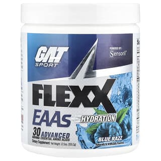 GAT, Flexx EAAs + Hydration, Blue Razz, 12.5 oz (355.2 g)