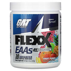 GAT, FLEXX 必需胺基酸 + 補水營養粉，果汁潘趣味，12.5 盎司（345.9 克） (已停產商品) 