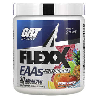 GAT, Flexx EAAs + Hydration, Fruit Punch, 12.2 oz (345 g)
