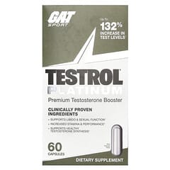 Testrol®（テストロール）プラチナ、Premium Testosterone Booster、60粒