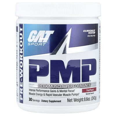 GAT, PMP™, Pre-Workout Formula, Fruit Blend, 8.6 oz (243 g)