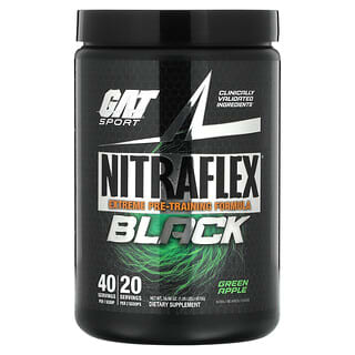 GAT, NITRAFLEX Black, Green Apple, 1.05 lbs (470 g)