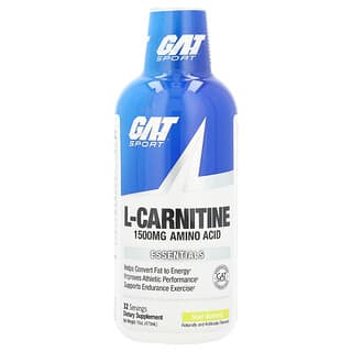 GAT, L-Carnitine, Amino Acid, Sour Gummy, 1,500 mg, 16 oz (473 ml)  