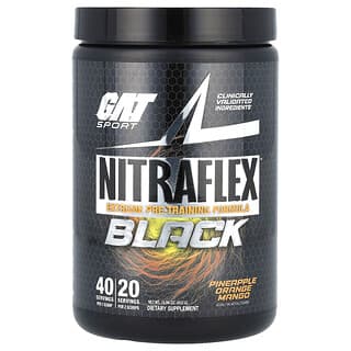 GAT, Sport, NITRAFLEX Black, Piña, naranja y mango, 452 g (15,94 oz)