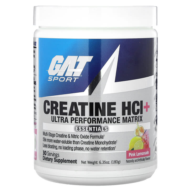 Sport, Creatine HCl+ Ultra Performance Matrix, Pink Lemonade, 6.35 oz (180  g)