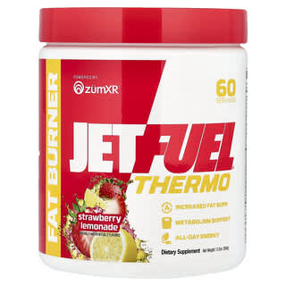 GAT, JetFuel®, thermo, vetverbrander, aardbeienlimonade, 13,5 oz (384 g)
