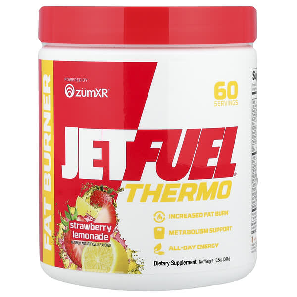GAT JetFuel®, Thermo, Fat Burner, Strawberry Lemonade, 13.5 oz (384 g)