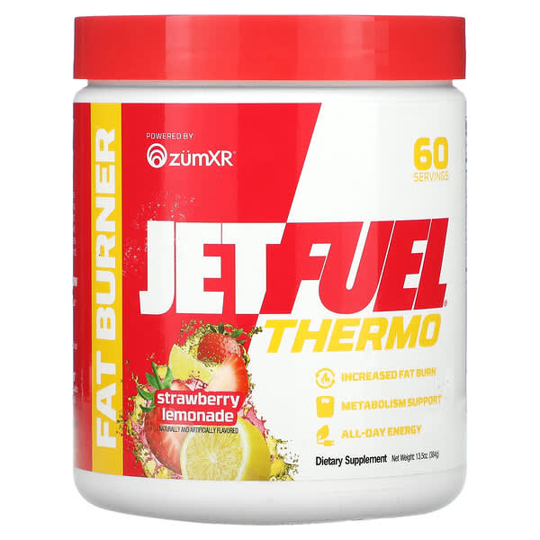 GAT, JetFuel Thermo，燃脂劑，草莓檸檬水，13.5 盎司（384 克）