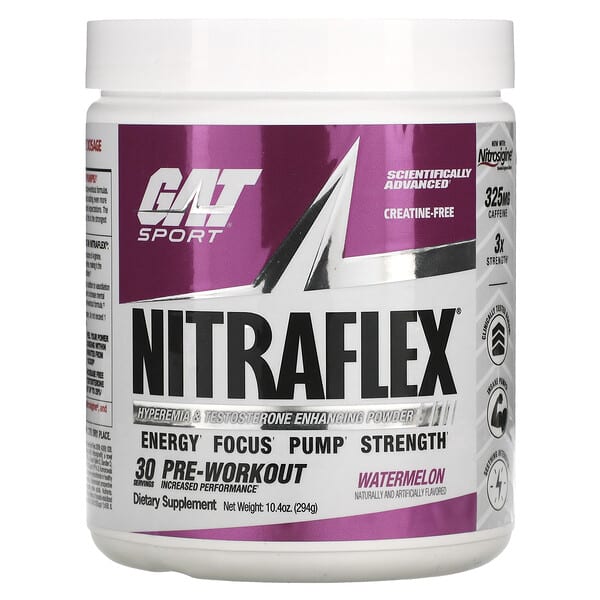 GAT, スポーツ、NITRAFLEX（ニトラフレックス）、スイカ、294g（10.4オンス）