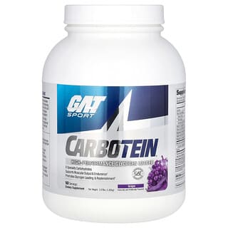 GAT, Карботеин, высокоэффективный источник гликогена, виноград, 1,75 кг