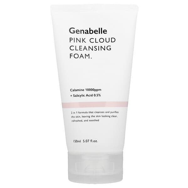 Genabelle, 粉雲潔面泡沫，5.07 液量盎司（150 毫升）