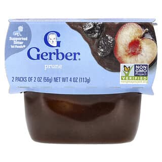 جيربر‏, Baby Food ، 1st Foods® ، برقوق ، عبوتان ، 2 أونصة (56 جم) لكل عبوة
