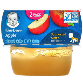 Gerber, Pomme, 1st Foods, 2 paquets, 56 g chacun