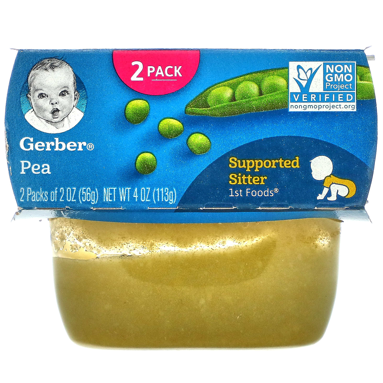 Gerber エンドウ豆 2個 各56g 2オンス