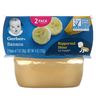 Gerber, Banana, 1st Foods, 2 Packs, 2 oz (56 g) Each