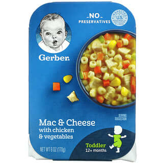 Gerber, Mac & Cheese with Chicken & Vegetables, 12+ Months, 6 oz (170 g)