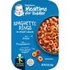 Gerber, Mealtime para niños pequeños, 12 meses en adelante, Aros de espagueti en salsa de carne, 170 g (6 oz)