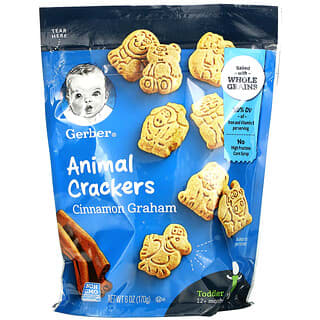 Gerber, Biscoitos Animais, Mais de 12 Meses, Canela Graham, 170 g (6 oz)
