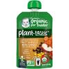 Organic for Toddler, Plant-Tastic, 12+ Months, Southwestern Fiesta Fruit & Veggie Bean Smash with Ancient Grains, 3.5 oz (99 g)