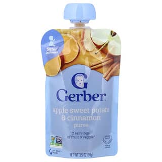 Gerber, Natural for Toddler, 12+ Months, Apple Sweet Potato & Cinnamon, 3.5 oz (99 g)