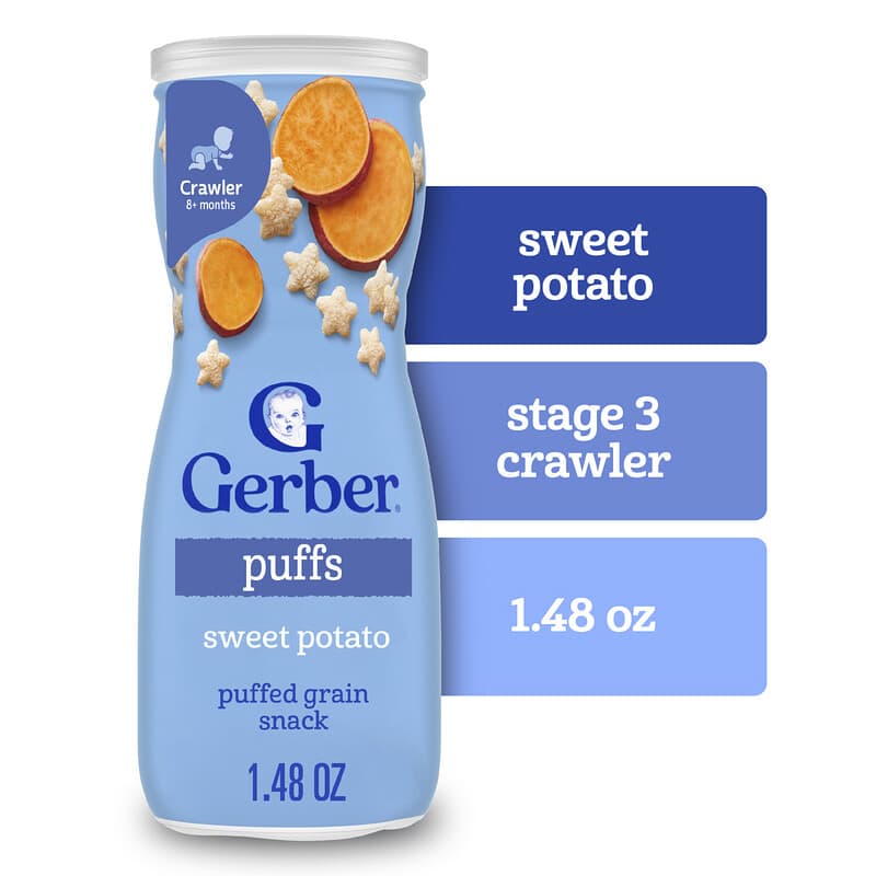パフ、穀物スナック、生後8か月以上、スイートポテト、42g