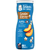 Gerber, Snacks for Baby, Grain & Grow, Puffs, Puffed Grain Snack, 8+ Months, Peach, 1.48 oz (42 g)