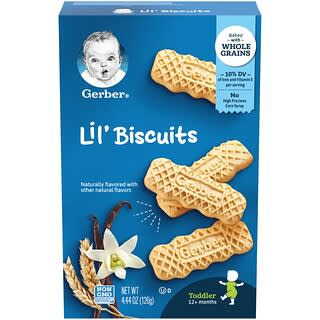 Gerber, Lil 'Biscuits, для детей от 12 месяцев, 126 г (4,44 унции)